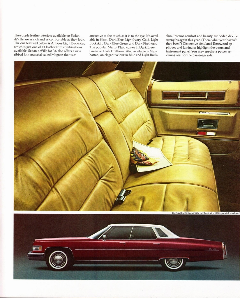 1976 Cadillac Full-Line Prestige Brochure Page 9